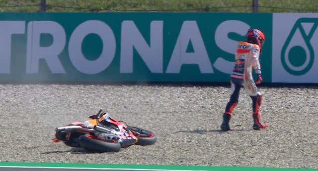Marc Márquez se cae otra vez… ¡y van 14!