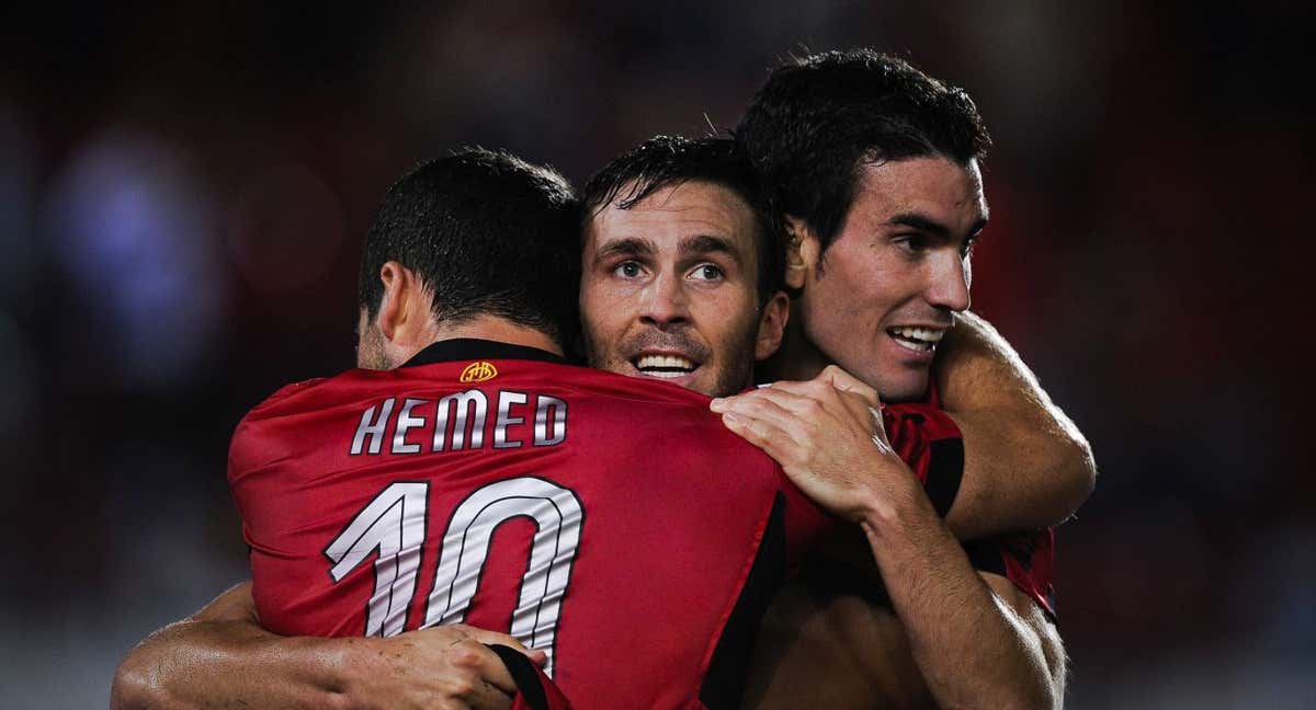 Víctor Casadesús, en un partido con el Mallorca./GETTY