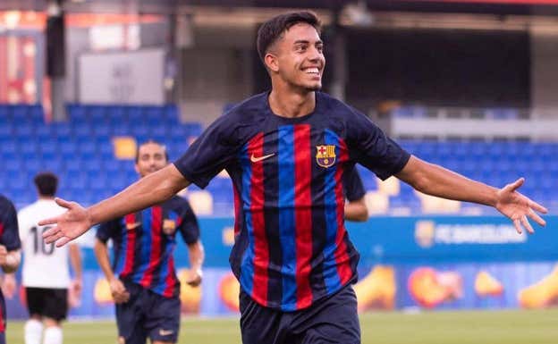 Ilias, con el Barça Atlètic.  FC BARCELONA