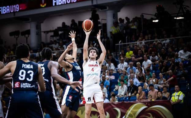 Rafa Villar, en la final ante Francia.  FIBA