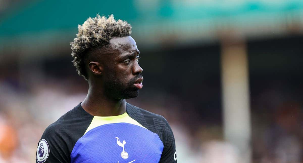 Davinson Sánchez, en un partido con el Tottenham./GETTY