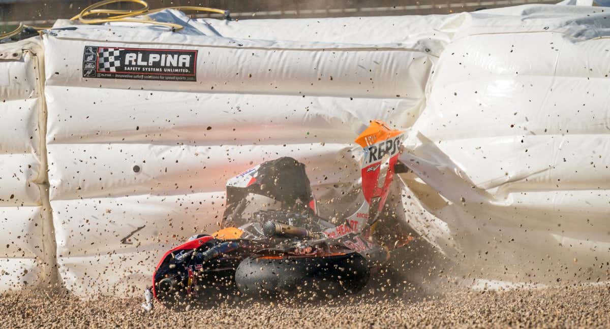 Accidente de Marc Márquez en Jerez.