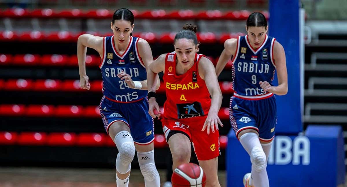 Iyana Martín, durante la lucha por el bronce ante Serbia. /FIBA