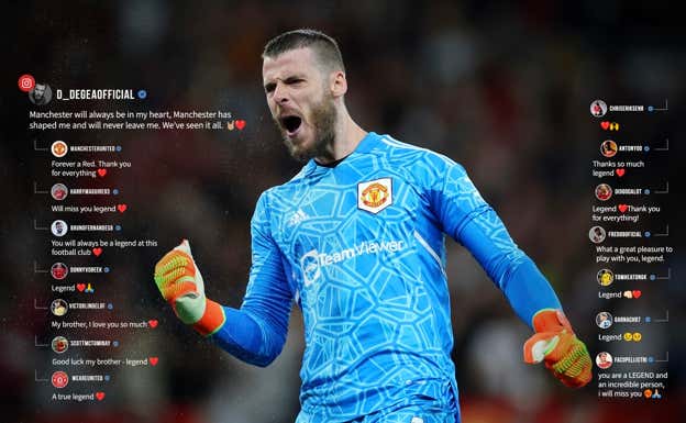 La despedida de sus compañeros en el Manchester United. @ManUtd