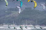 La explosión del kite en Cesantes, la Tarifa gallega