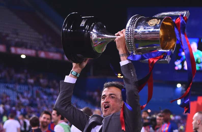 La trayectoria de Luis Enrique como entrenador