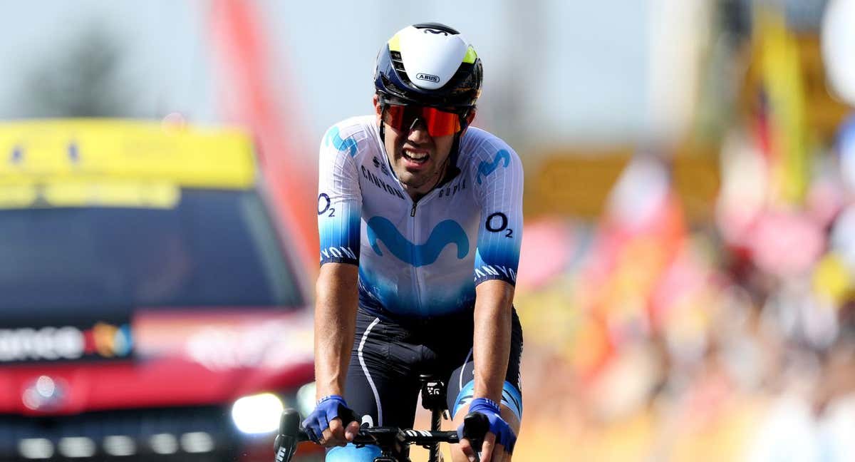 Antonio Pedrero luchó por el triunfo en la meta de Issoire.
