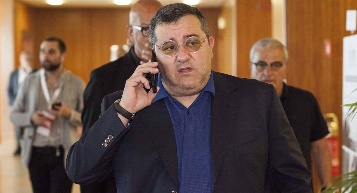 El recientemente fallecido Mino Raiola, en una imagen de archivo. /GETTY