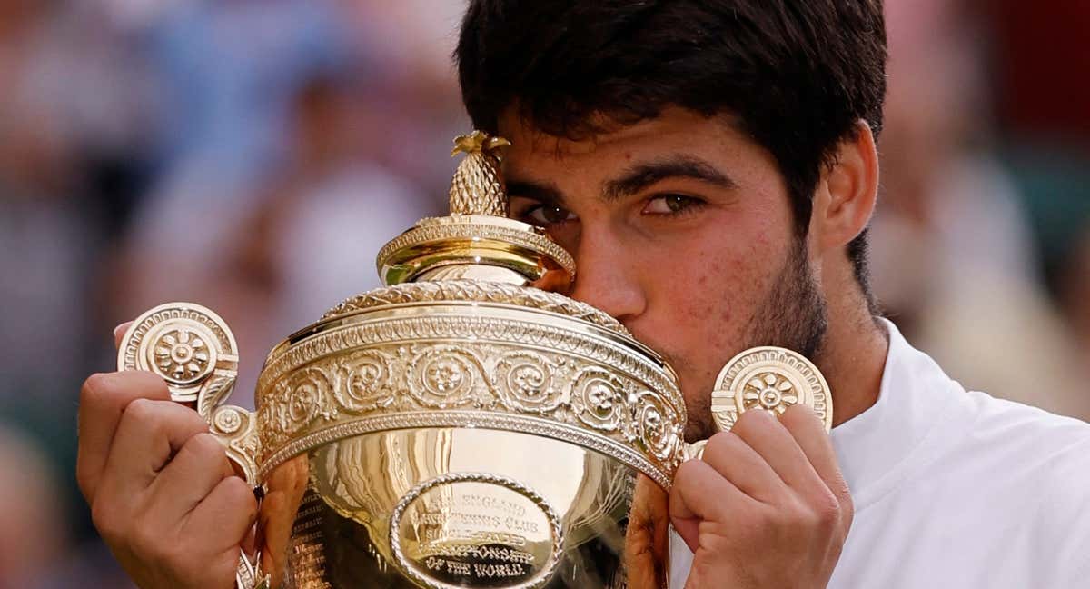 Carlos Alcaraz, campeón de Wimbledon 2023.