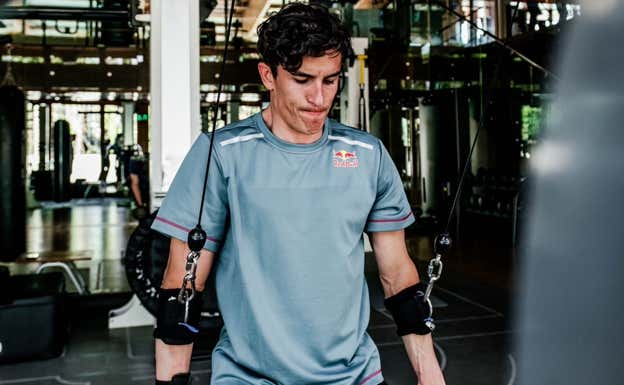 Marc Márquez entrenando.  Redes Sociales