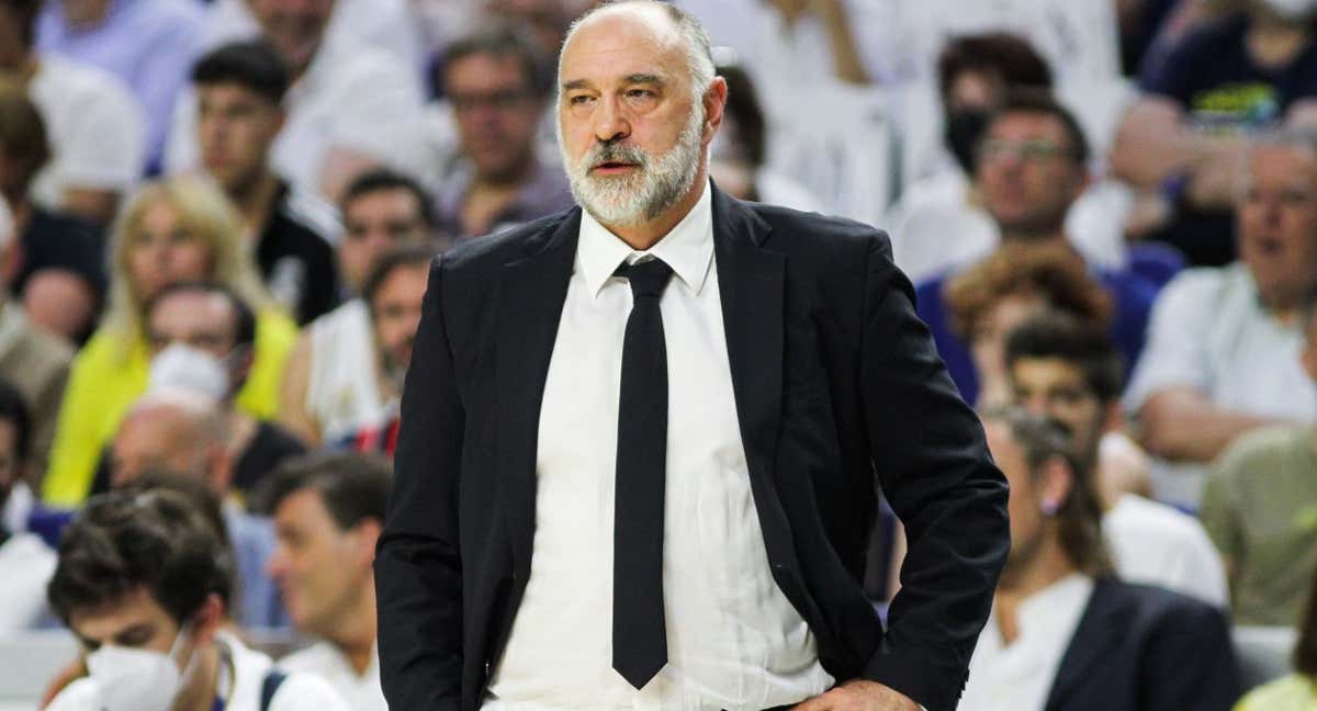 Pablo Laso en uno de sus últimos partidos con el Real Madrid./AFP