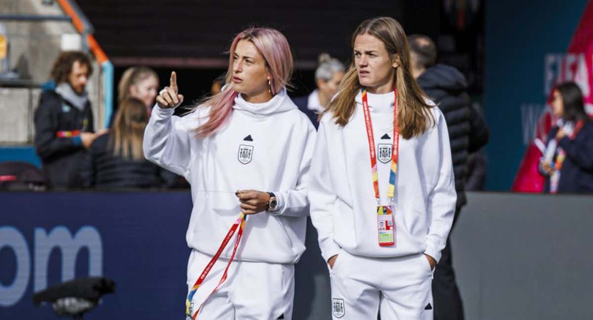 Irene Paredes y Alexia Putellas, jugadoras de la Selección, en la previa del Mundial femenino.