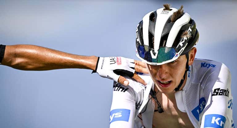 Tadej Pogaçar, en el Tour de Francia.