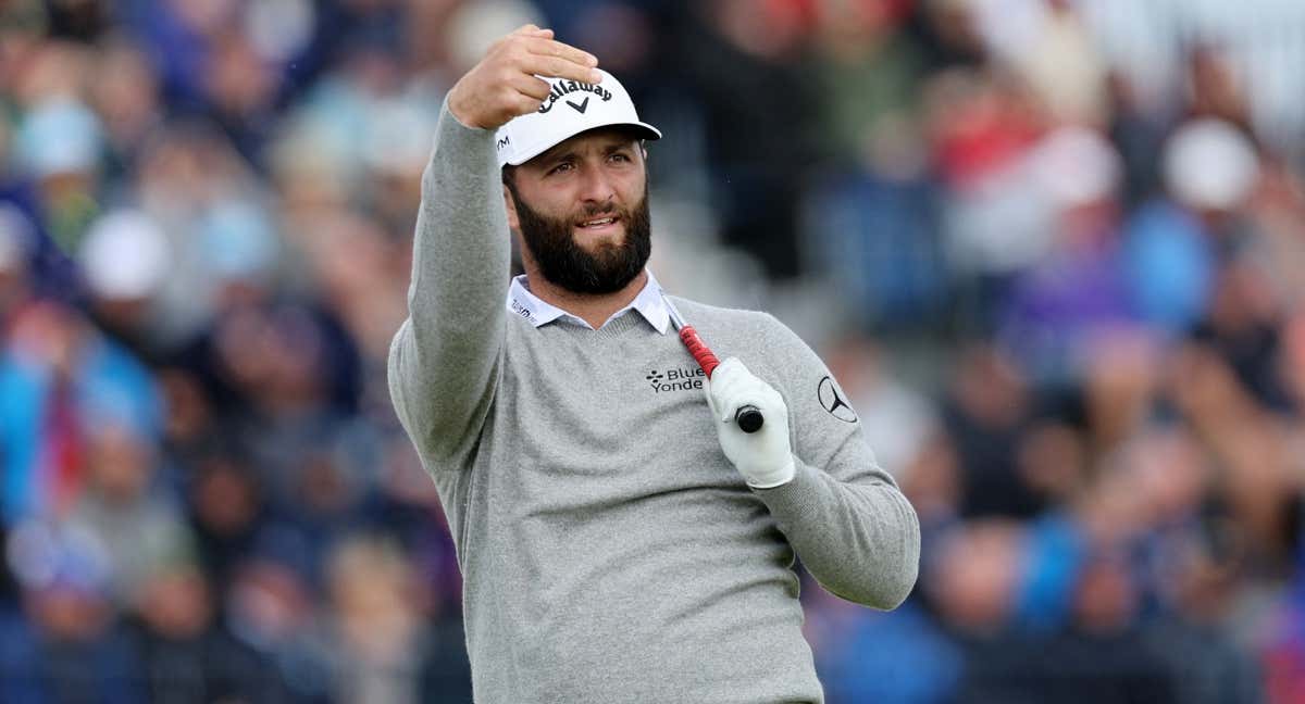 Jon Rahm, durante su segunda ronda en The Open./REUTERS