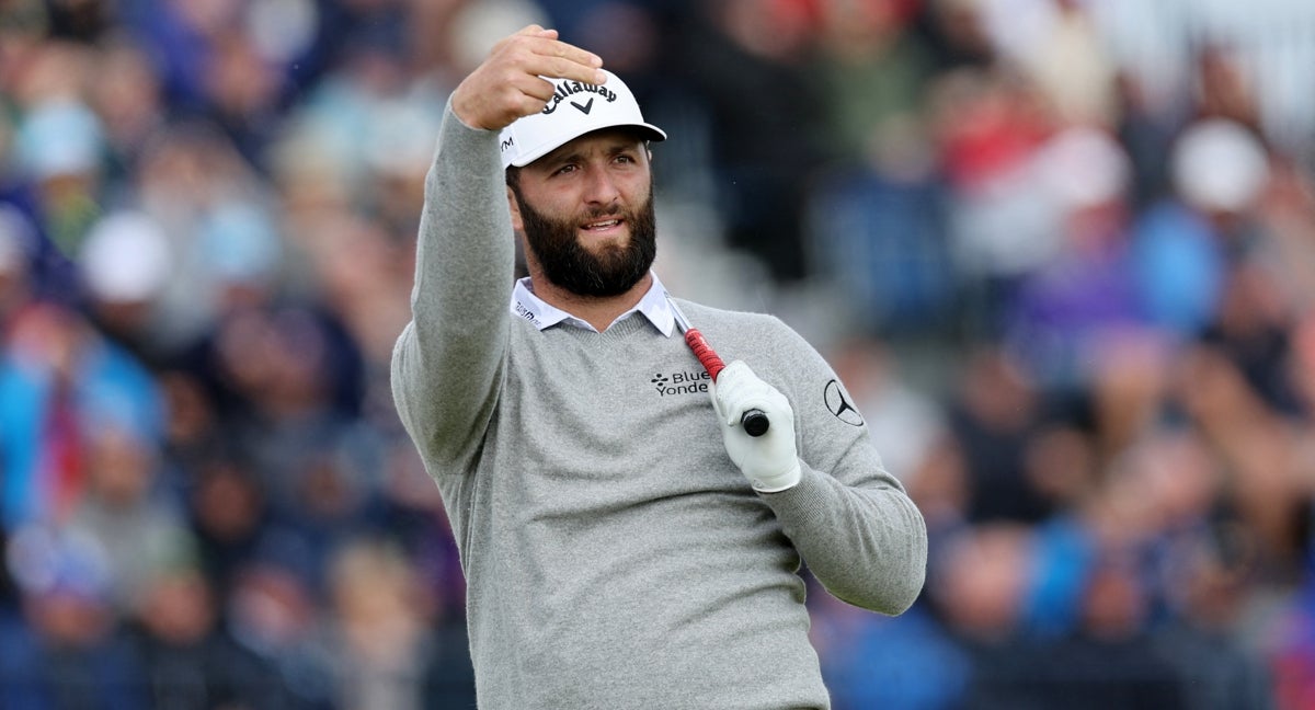 Jon Rahm, durante su segunda ronda en The Open.