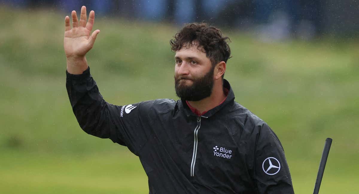 Jon Rahm termina contento con su actuación en el British Open./REUTERS