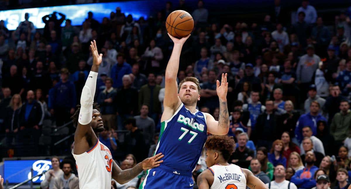 Luka Doncic, durante un partido de los Mavs.