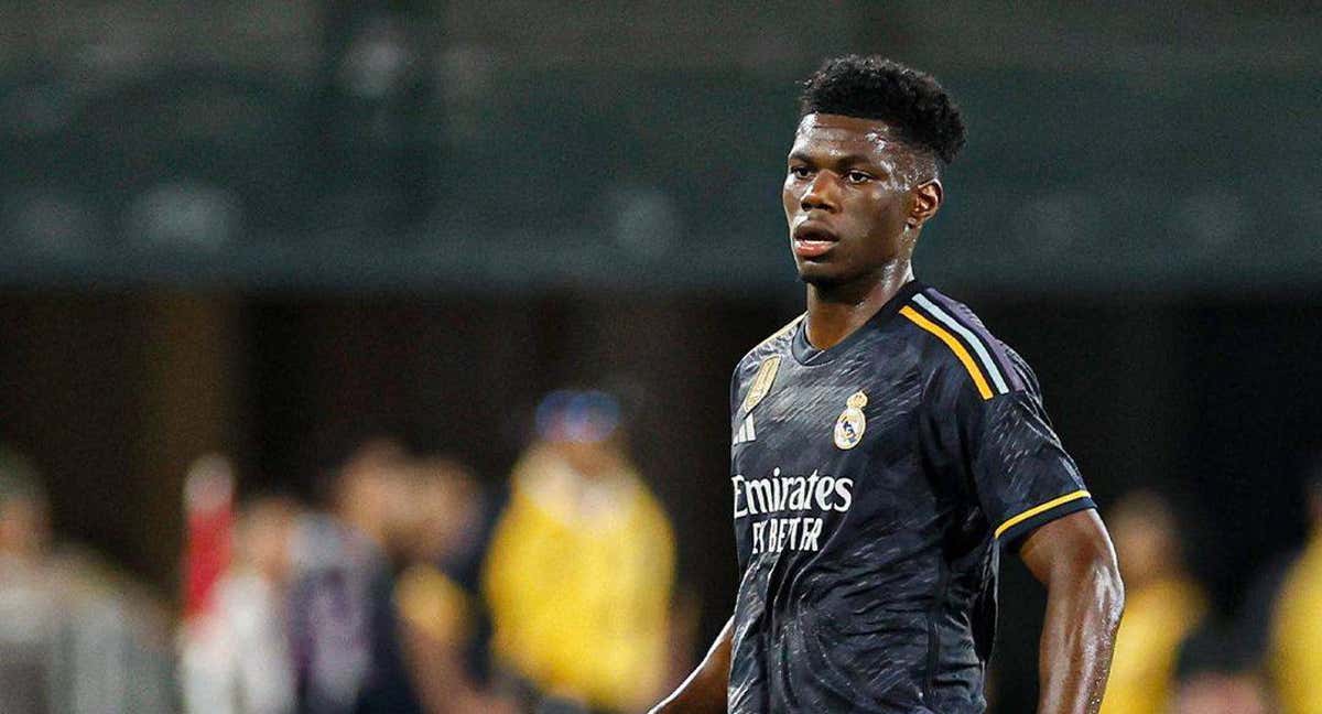 Tchouameni, durante el Real Madrid-Milan en Los Angeles./@aurelientchm