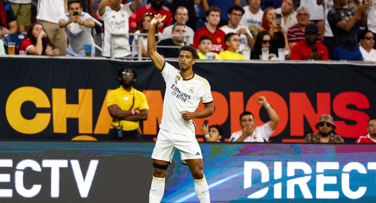 Jude Bellingham celebrando un gol. /GETTY