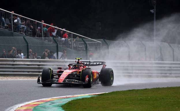 Carlos Sainz, hoy en Spa.  Reuters