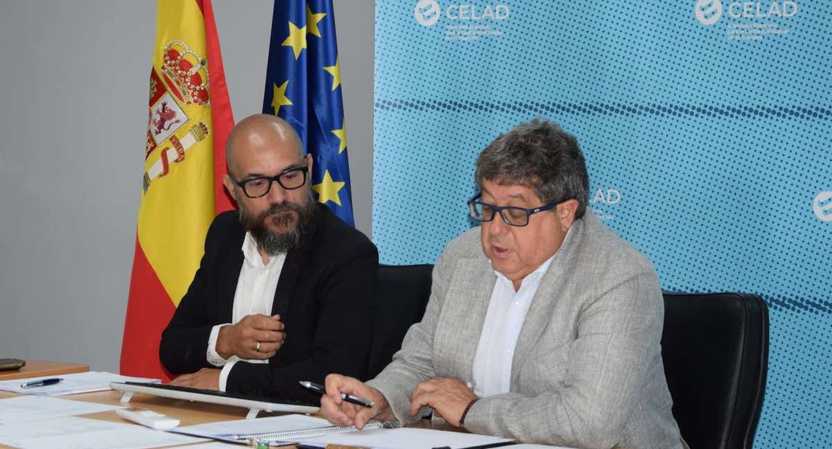 Ramón Sánchez Gálvez y José Luis Terreros, secretario general y director respectivamente de la Comisión Española de la Lucha Antidopaje en el Deporte (CELAD). /@CELAD_esp