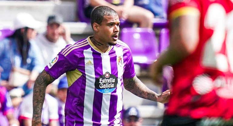 Kenedy, en un partido de la temporada pasada con el Real Valladolid.