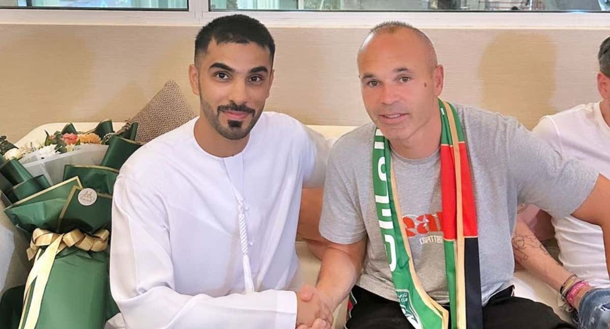 Andrés Iniesta ya se encuentra en Emiratos Árabes Unidos. /IG/faisal.alkhanboli