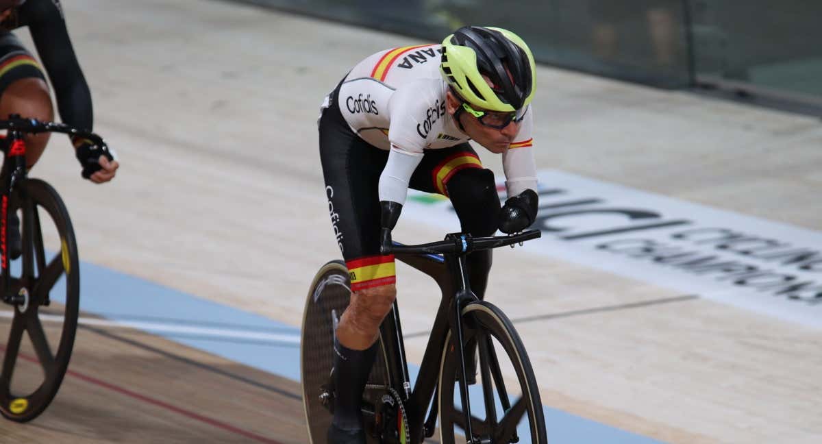 Ricardo Ten, durante la jornada de los Mundiales de Glasgow./REAL FEDERACIÓN ESPAÑOLA DE CICLISMO