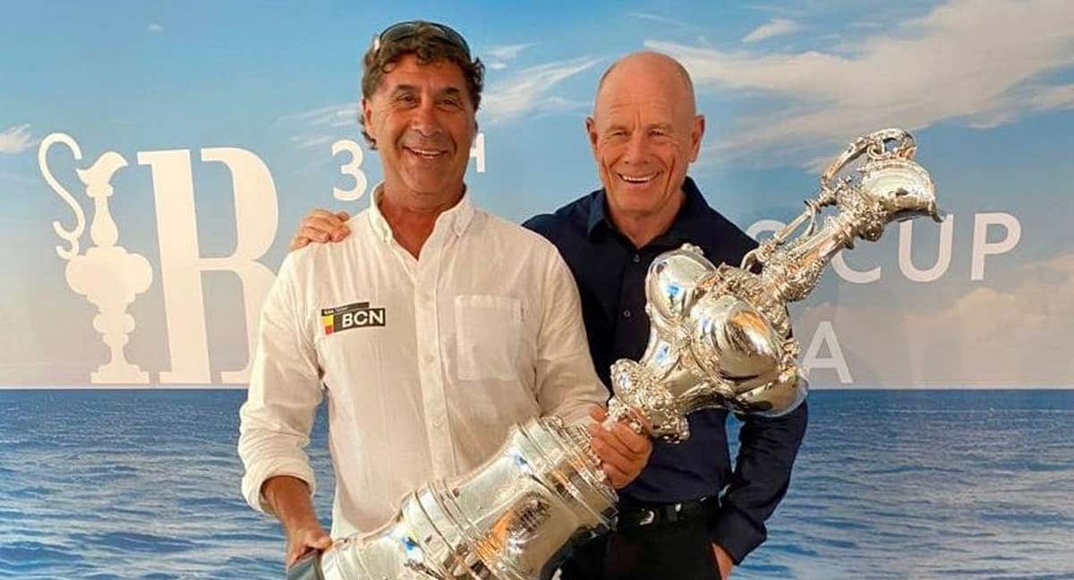 Guillermo Altadill , Grant Dalton y la Jarra de las Cien Guineas. /AMERICA'S CUP