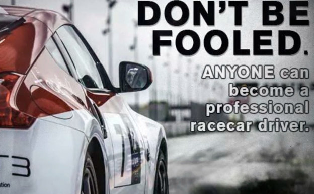 Anuncio, en inglés, de la iniciativa GT Academy.  Sony