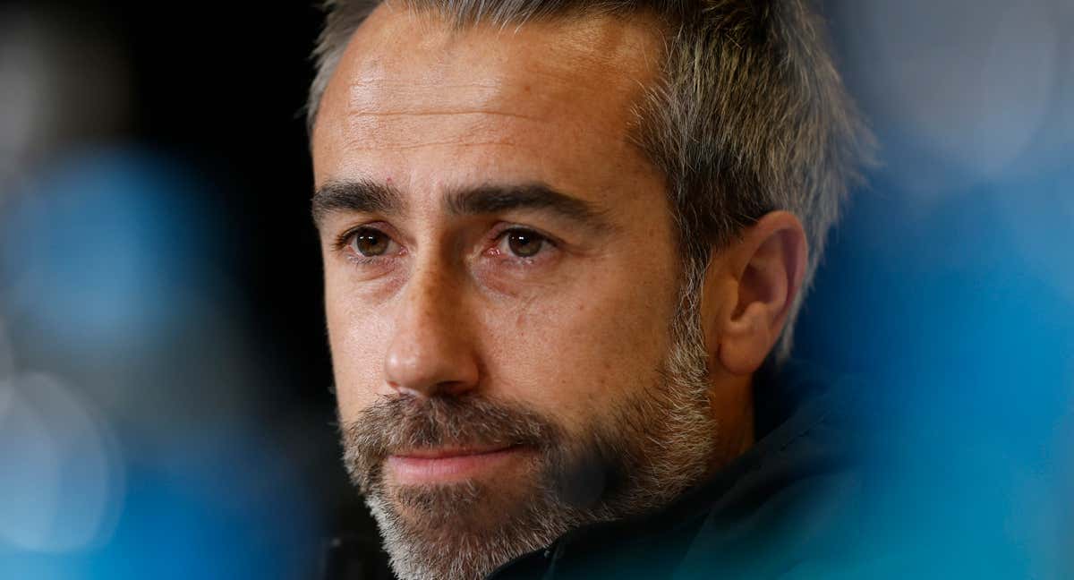 Jorge Vilda durante una rueda de prensa. /REUTERS