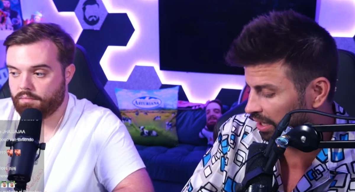 Ibai Llanos y Gerard Piqué, en el directo de Twitch del streamer y otro de los fundadores de la Kings.