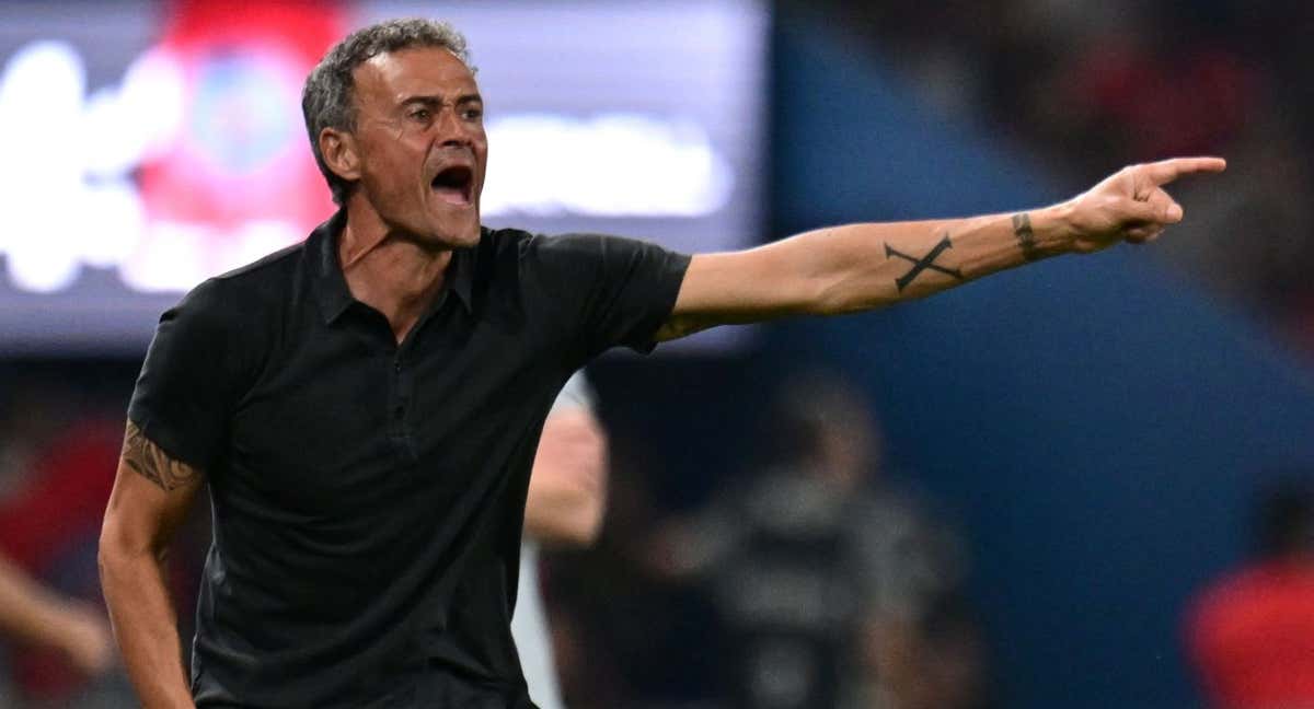 Luis Enrique empieza en el PSG con un empate./Miguel MEDINA / AFP