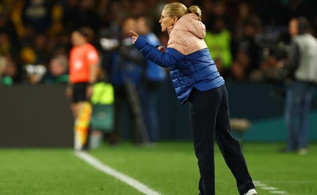 Sarina durante el partido contra Australia.  REUTERS