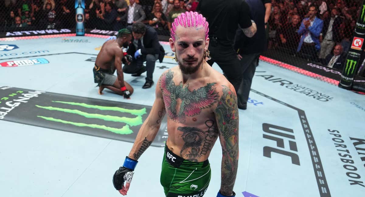 Sean O'Malley, tras noquear a Aljamain Sterling en el UFC 292./UFC