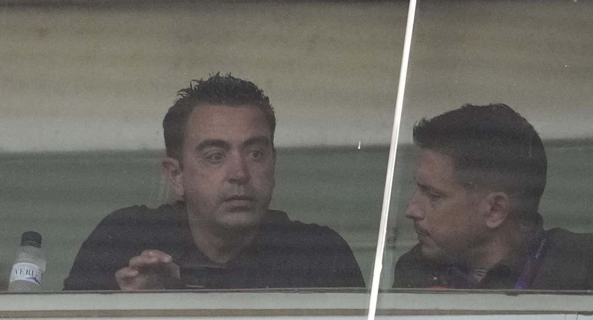 Xavi, en el partido ante el Cádiz.
