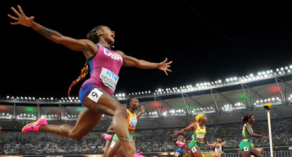 Sha'Carri Richardson ha ganado el 100 metros por la calle 9.