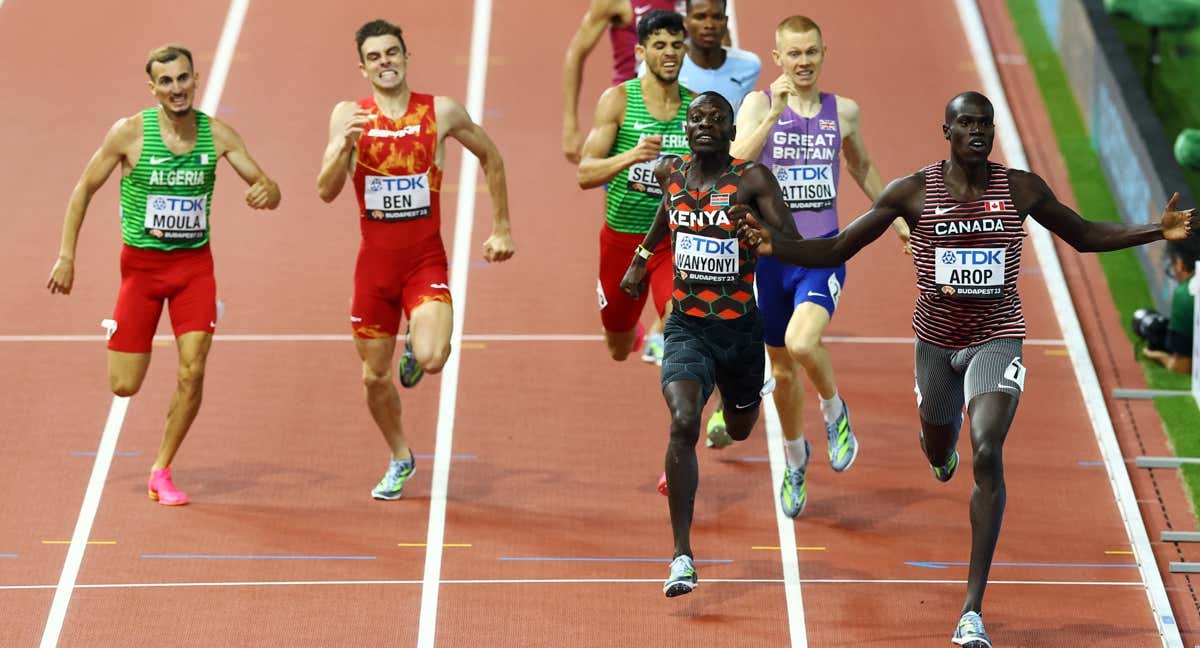 Adrián Ben luchó la medalla hasta el último metro de la final./