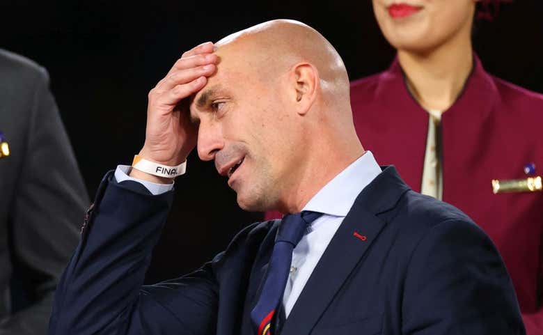 Luis Rubiales, durante la final del Mundial femenino de fútbol. GETTY