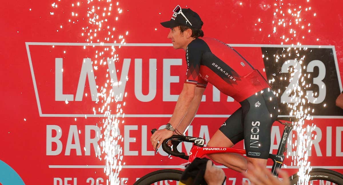 Geraint Thomas, del equipo INEOS,  uno de los favoritos de la primera etapa de la Vuelta a España 2023./EFE/Manu Bruque