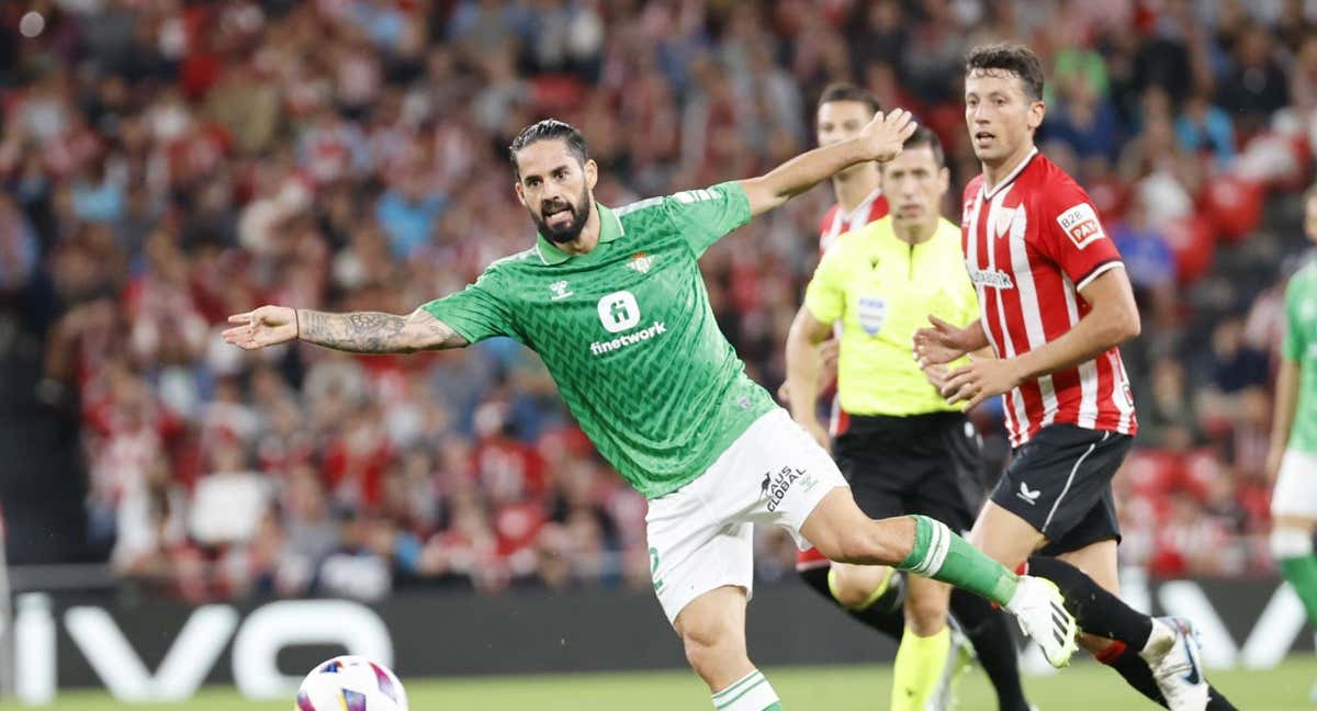 Isco en el partido ante el Athletic Club./EFE