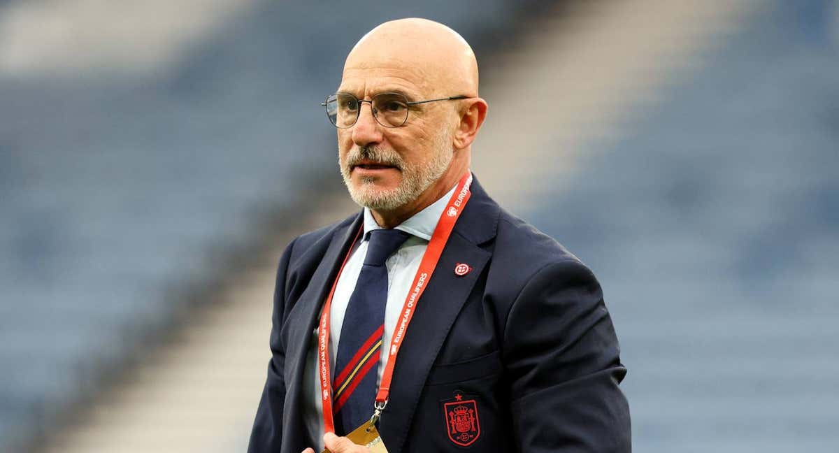 Luis de la Fuente, antes de un partido de la Selección Española en la Liga de Naciones./EFE