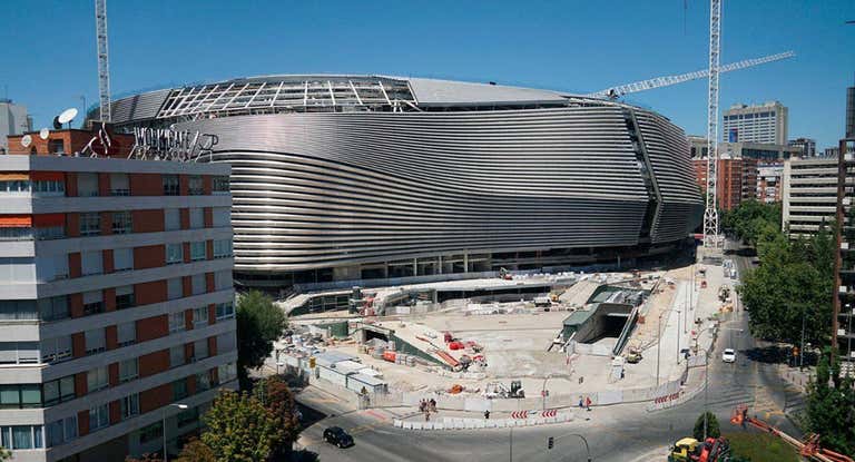 Obras del Santiago Bernabéu.