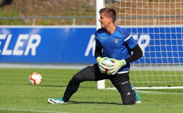 Juanjo Garrancho, en su etapa como portero de la Real Sociedad. Cedida