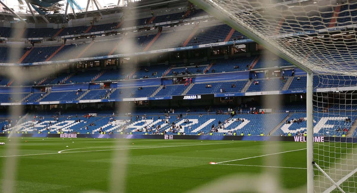 Vista del estadio Santiago Bernabéu.