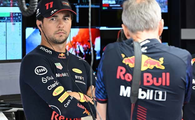 Sergio Pérez, durante los libres del GP de Italia 2023 de F1.  EFE