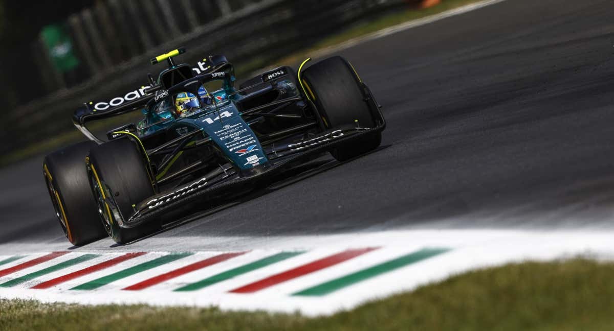 Fernando Alonso, durante la carrera del GP de Italia 2023 de F1. /Aston Martin