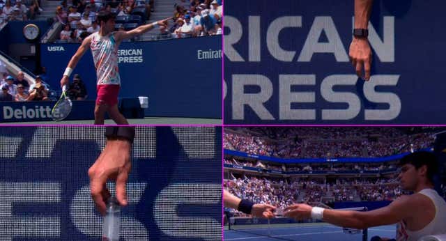 Los fans de Djokovic lamentan una doble vara de medir tras las imágenes de Alcaraz pidiendo una pastilla