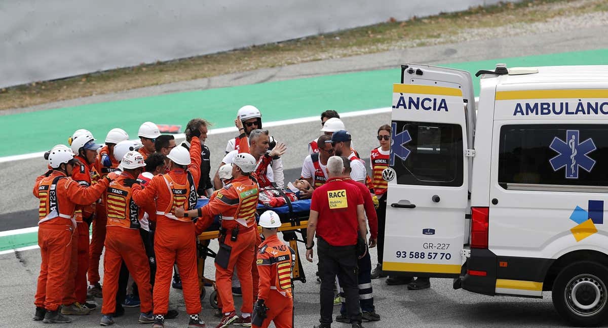 Las secuelas del GP de Cataluña: «Lo más complicado es volver a subirte a la moto y seguir hacia adelante»