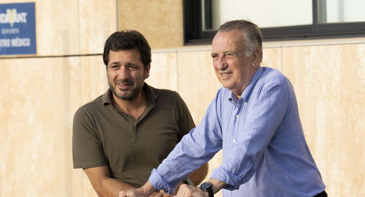 Fernando Roig padre e hijo. /Villarreal C.F